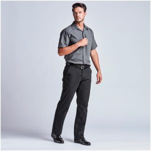 Mens Chino Pants - BLACK / 38