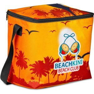 Hoppla Quebec Recycled PET Stitch-Bond 12-Can Cooler - RED