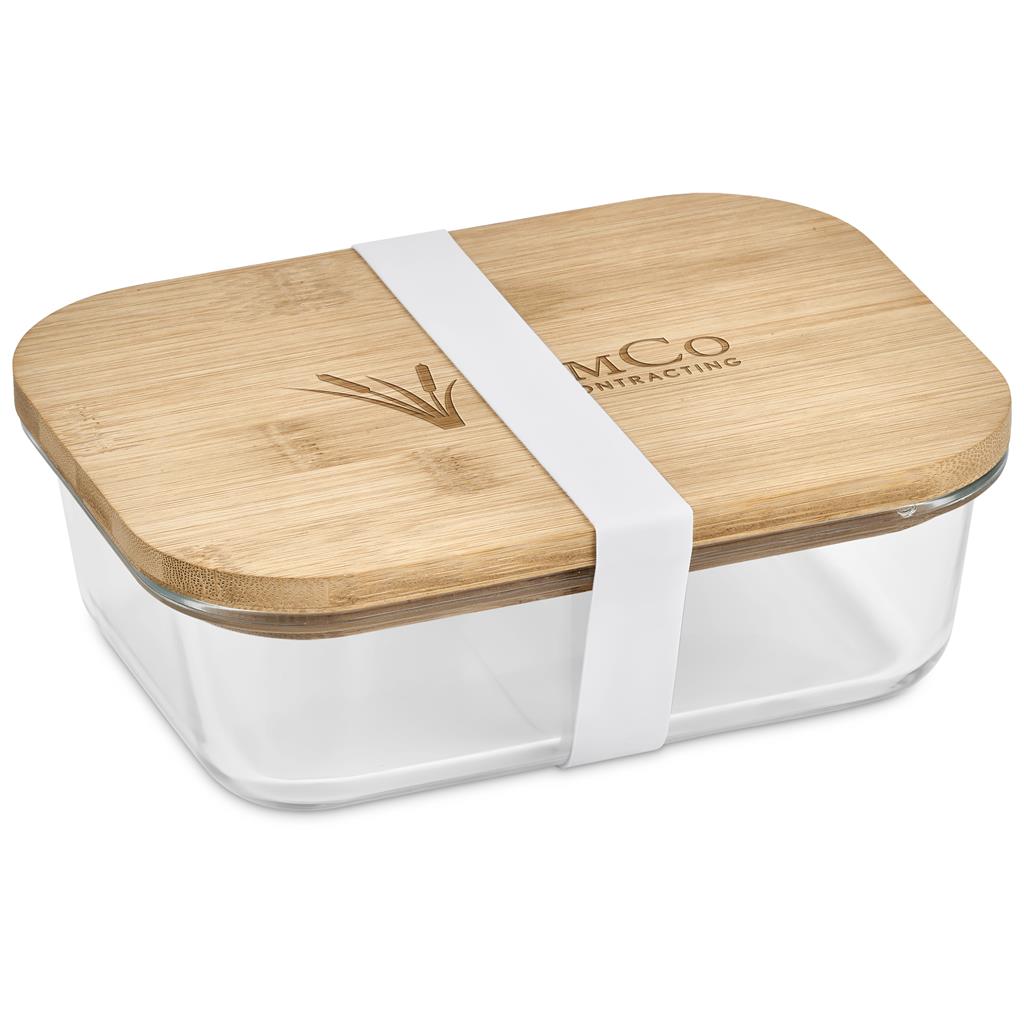 Okiyo Moshi Glass & Bamboo Lunch Box - NATURAL