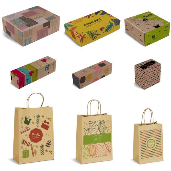 Sample Pack Branded Custom Kraft Packaging - NATURAL