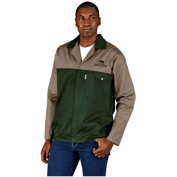 Site Premium Two-Tone Polycotton Jacket - GREY / S