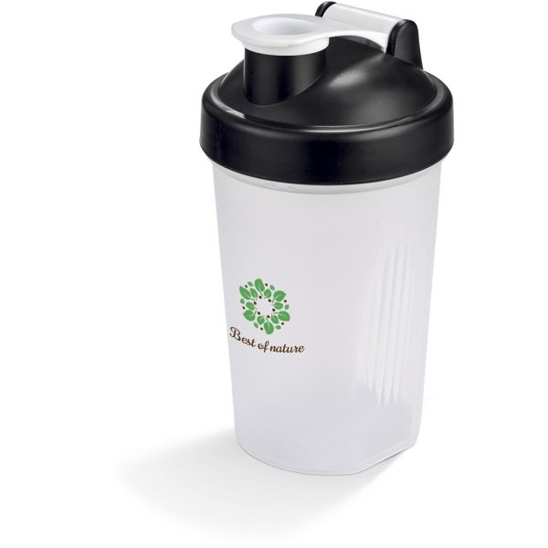 Altitude Shake & Burn Plastic Protein Shaker - 400ml - BLACK