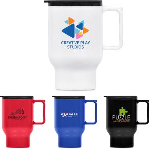 Altitude Whimsy Plastic Double-Wall Mug - 430ml - BLACK