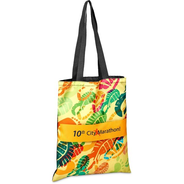 Hoppla Mall Shopper With Front Panel - BLACK