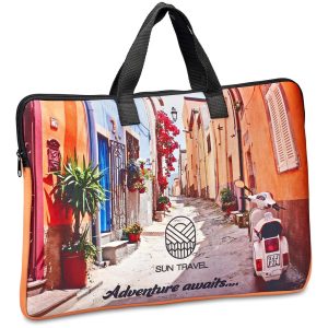 Hoppla Cloud Neoprene Laptop Sleeve with Handles – 15 -16 inch - RED