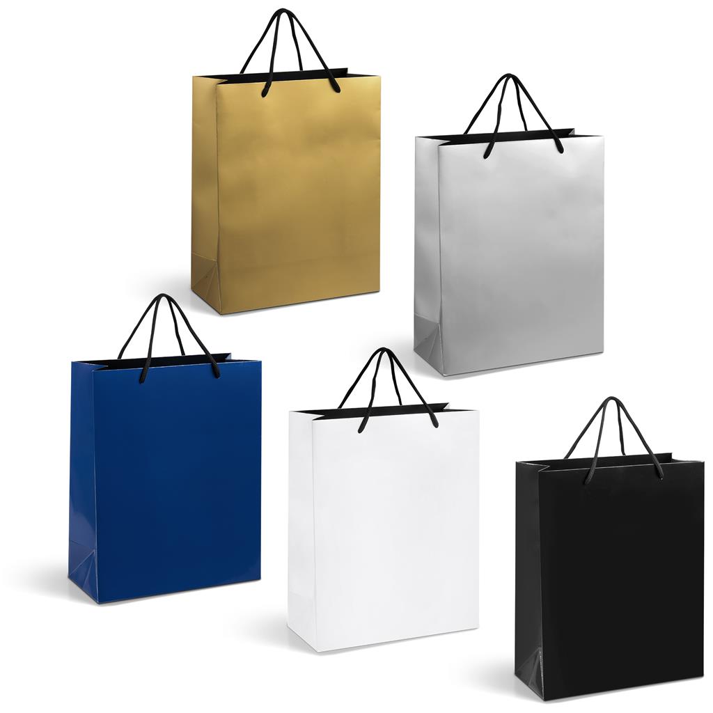 Altitude Dazzle Midi Paper Gift Bag - SOLID WHITE - Image 2