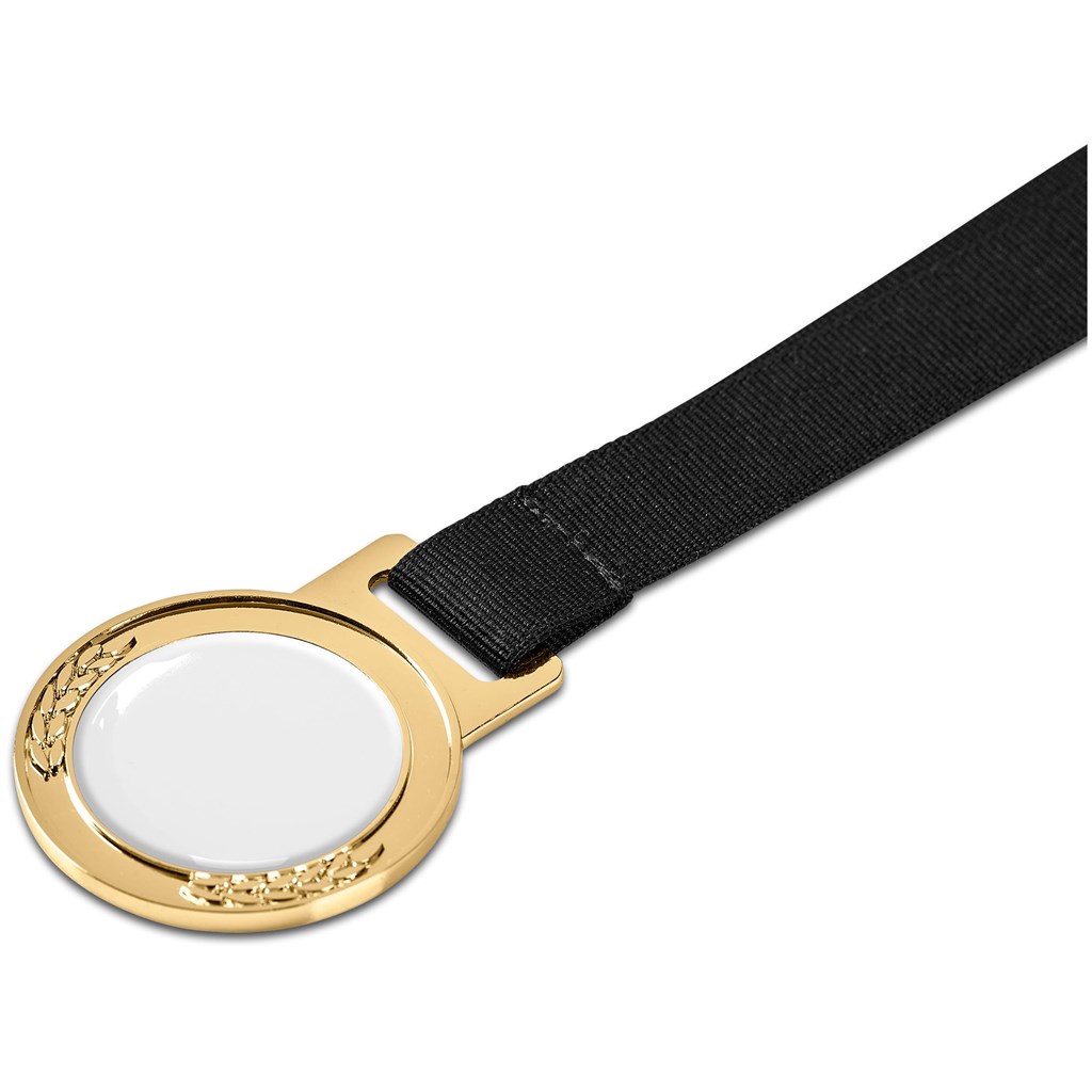 Altitude Achiever Medal With Black Petersham Lanyard - GOLD - Image 12