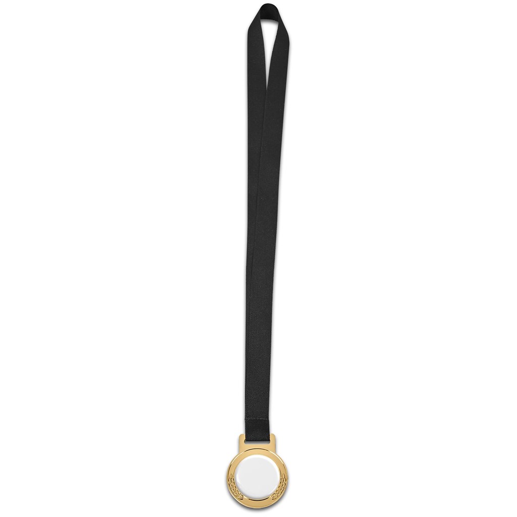 Altitude Achiever Medal With Black Petersham Lanyard - GOLD - Image 9