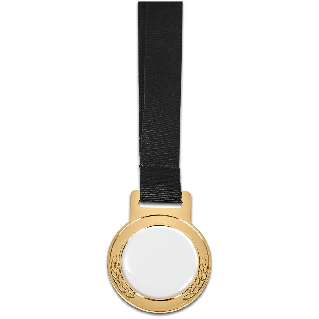 Altitude Achiever Medal With Black Petersham Lanyard - GOLD - Image 6