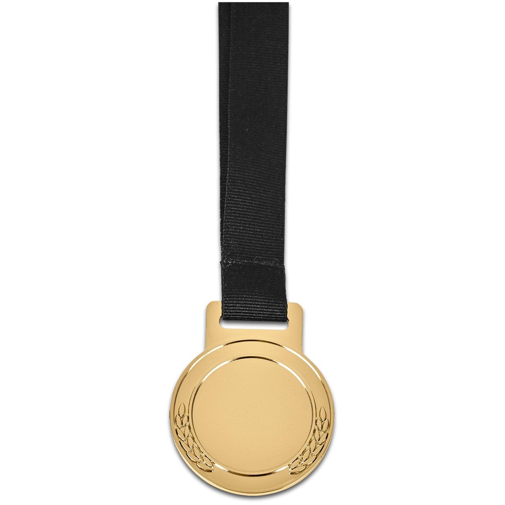Altitude Achiever Medal With Black Petersham Lanyard - GOLD - Image 7