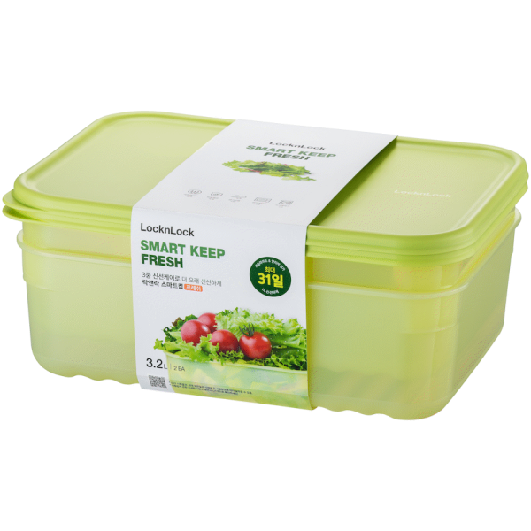 LocknLock Fresh Block rect 3.2lt 2pce