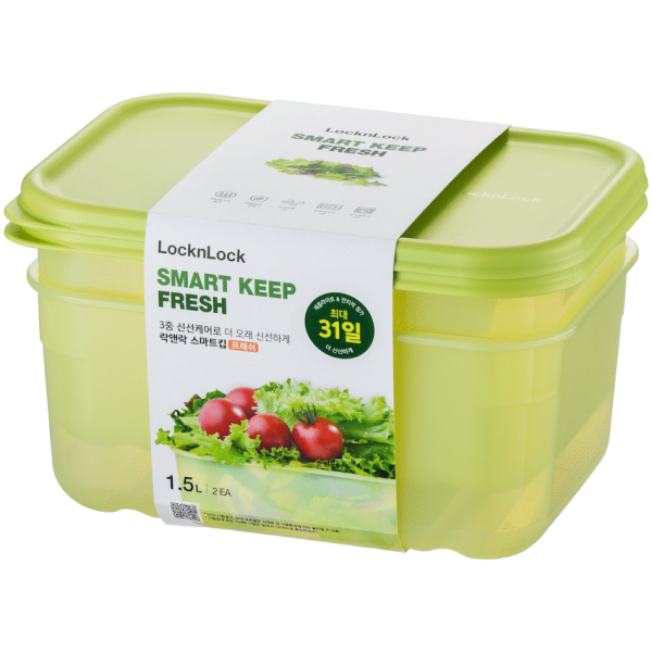 LocknLock Fresh Block rect 1.5lt 2pce