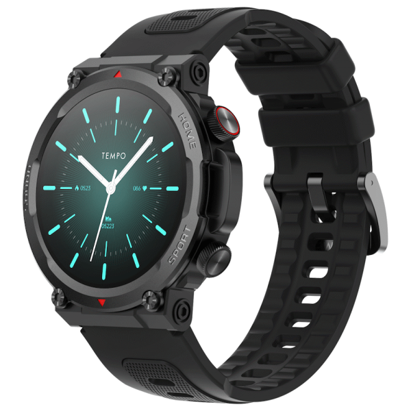 Tempo Pulse Round Smart Watch Black