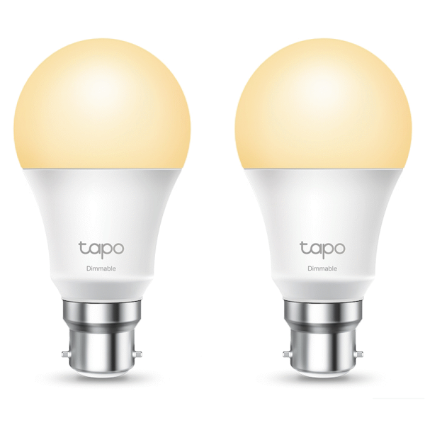 TP-Link Tapo L510B 8.7W Smart Wi-Fi Warm White Light Bulb, Dimmable, A60, B15