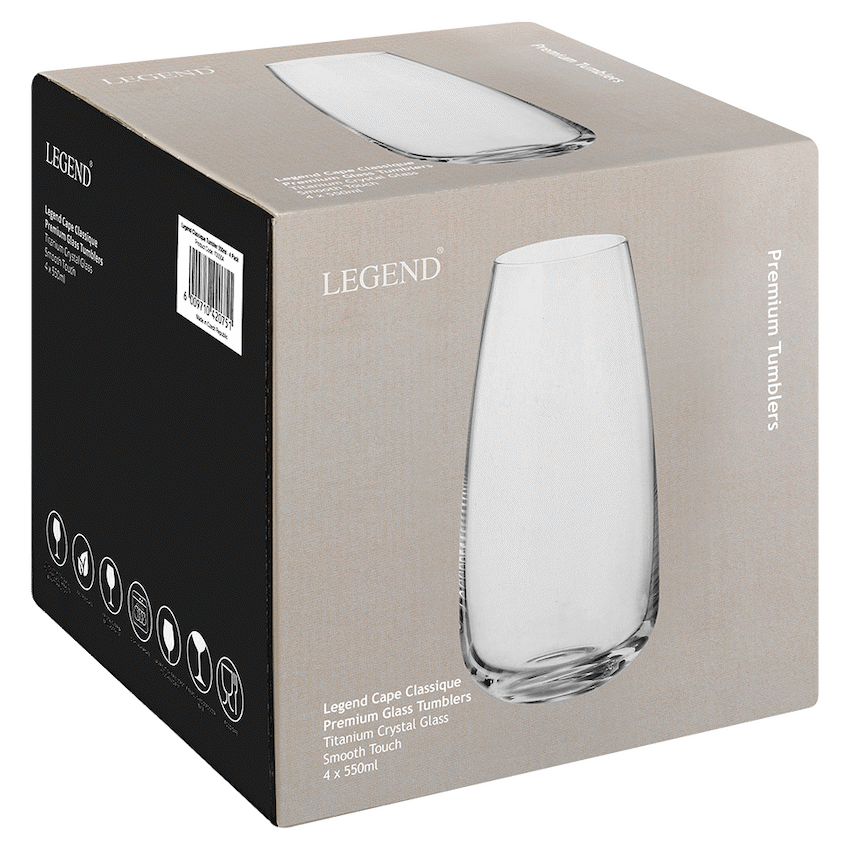 Legend Classique Tumbler 550ml - 4 Pack - Image 2