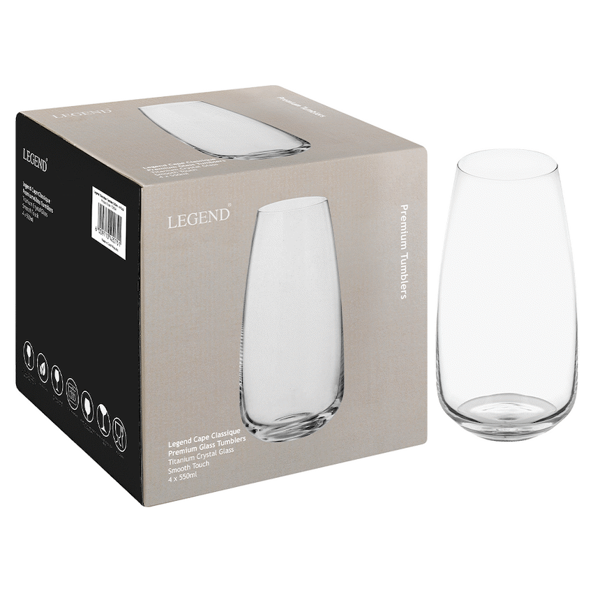 Legend Classique Tumbler 550ml - 4 Pack - Image 3
