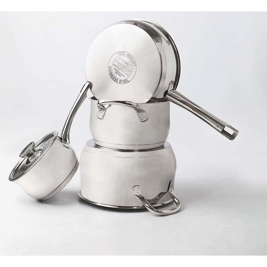 Legend Master Chef 7 Piece Stainless Steel Cookware Set - Image 3