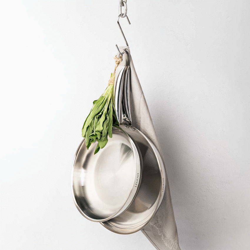 Legend Prof Chef 24cm Stainless Steel Frying Pan - Image 4