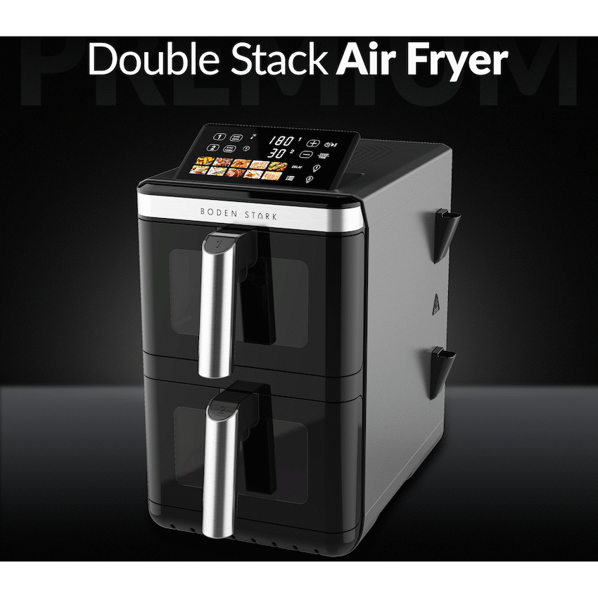 Boden Stark Double Stack Air Fryer - Black - Image 6