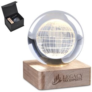 Altitude Blaze Light-Up Globe Award - NATURAL